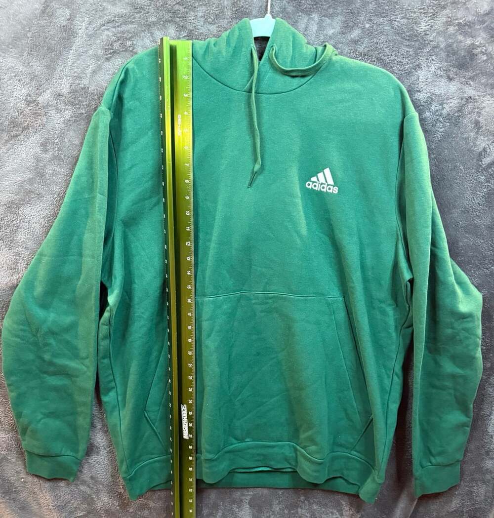 Adidas Essentials Fleece Pullover Hoodie Size 2XL Green